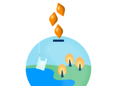 An illustration of seeds being donated to a project